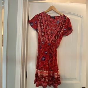 Floral Wrap Dress - Zesica brand